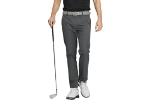 M MAELREG Golf Pants Men Quick Dry - 30"/32"/34" Stretch Lightweight 5 Pockets Water-Resistant Casual Mens Dress Pants