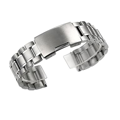 Zeiger Unisex Edelstahl Leder Uhrenarmband Herren Faltschließe Damen Uhr Armband 18mm 20mm 22mm