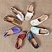 CIOR Women's Genuine Leather Loafers Casual Moccasin Driving Shoes Indoor Flat Slip-on Slippers,M912,Khaki,40