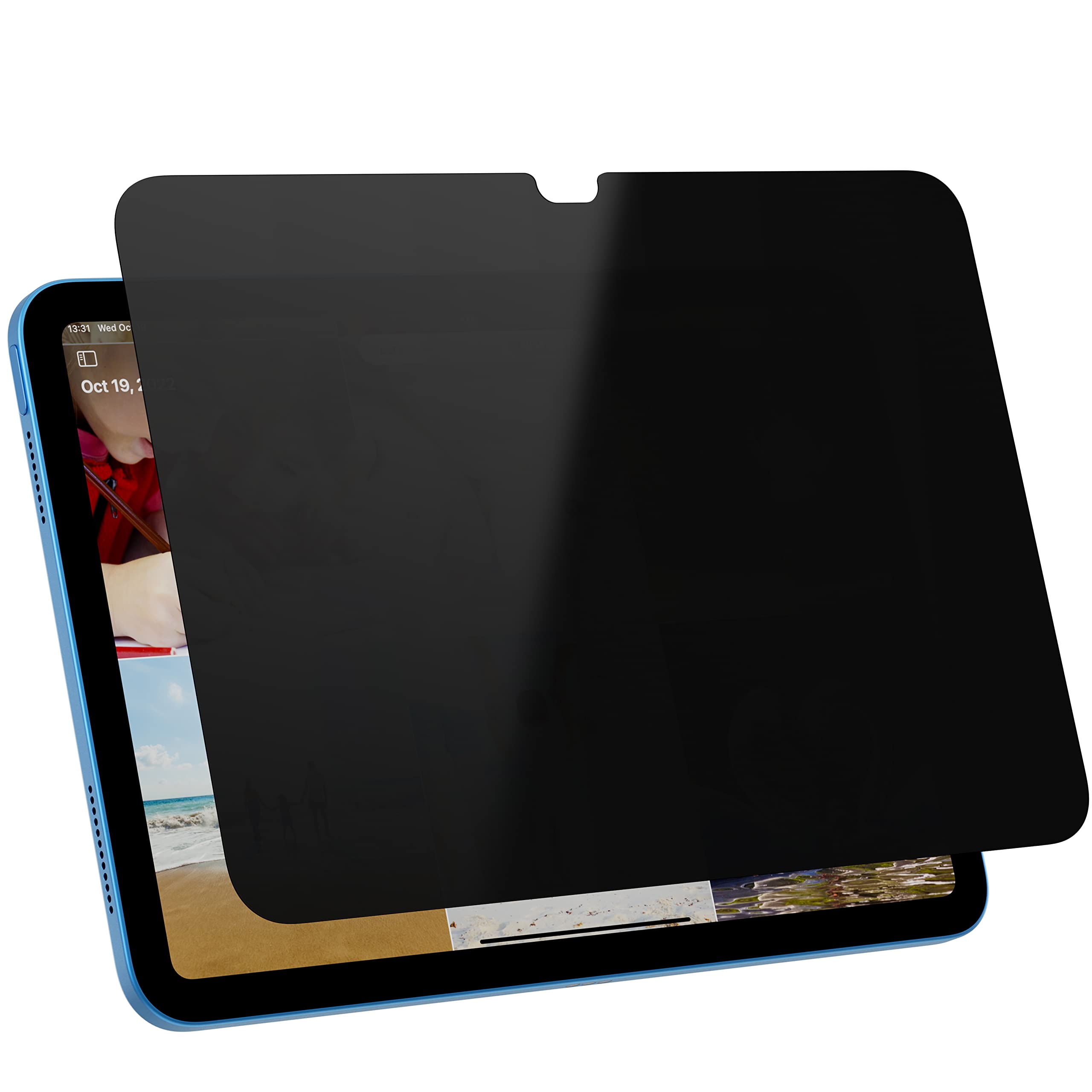 Photo 1 of Peslv Privacy Screen Protector for iPad 10th 2022 10.9" & iPad 11th A16 2025 11", Anti Blue Light Glare Spy Private Filter, High Sensitive Bubble-Free Easy Install Black Security Screen