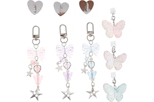 jojofuny 3 Sets Cute Charms Set Compatible for Kindle - Included Dust Plug Charm Type C/USB C/Heart Grip Holder/Butterfly Key