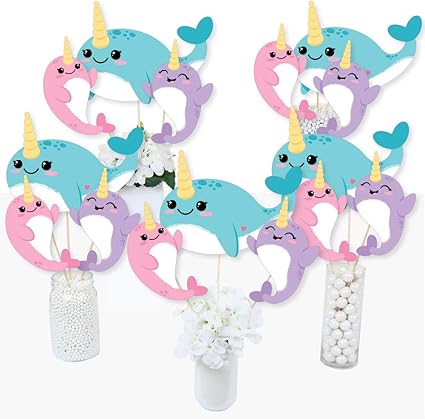 Amazon Com Narwhal Girl Under The Sea Baby Shower Or Birthday