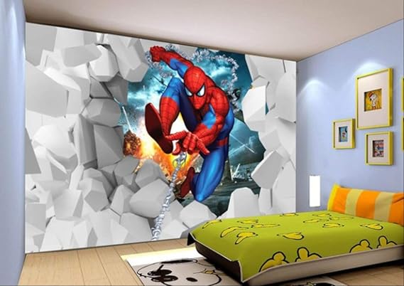 3d Dibujos Animados Niños Habitación Dormitorio Papel Pintado Murales