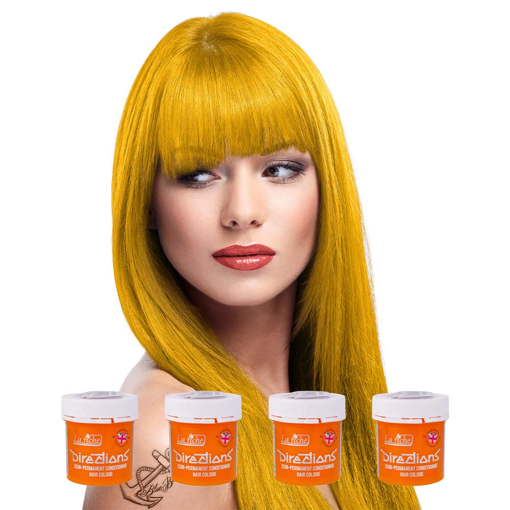 4 x La Riche Directions Semi-Perm Hair Colour Sunflower 4x 88ml — image 1
