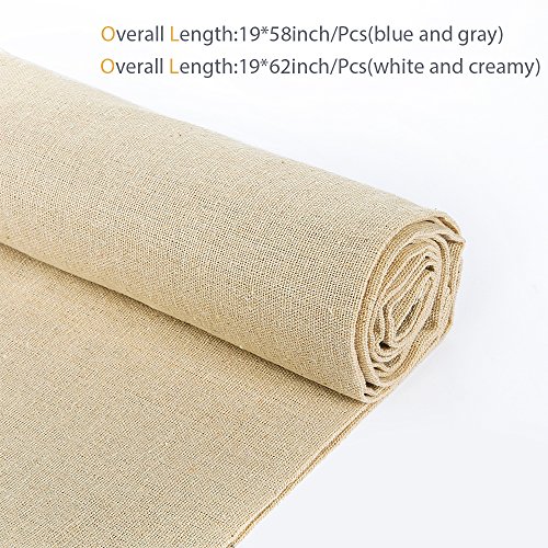 image for Caydo Linen Needlework Fabric, 4 Colors for Garment Craft, Flower Pot 