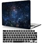 Hard Shell Compatible with MacBook Air 13.6 Inch Model A2681 M2 Chip 2022, Lightweight Plastic Protective Case and Keyboard Cover for Air 13.6" with Liquid Retina Display, Starry Sky