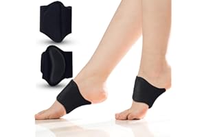 Plantar Fasciitis Arch Support Sleeves with Gel Pads - Foot Pain Relief for Flat Feet & High Arches, Orthotic Compression Sle