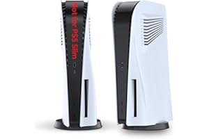 INNOAURA Plates for Disc Edition, Faceplate with Cooling Vents, Anti-Scratch Dustproof Protective Cover Plates for PS5 Disc Edition (White)