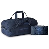 Eagle Creek No Matter What Duffel Bag - Eco Friendly Duffel for Sustainable Travel - Adjustable Shoulder Strap - Multiple Carry Options - Easy to Store - Atlantic Blue - 60L