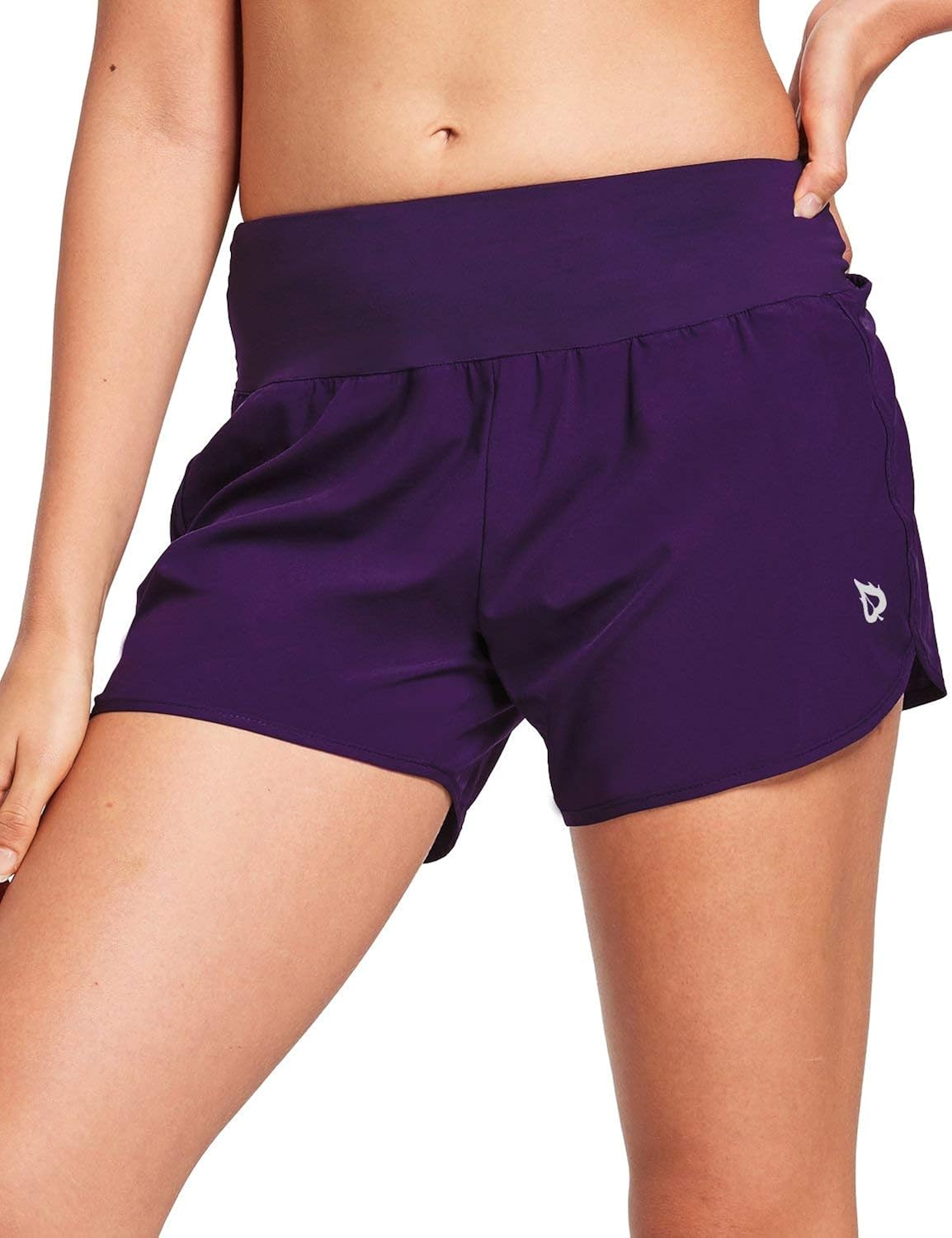 BALEAF Women�s 4 Inches High Waisted Athletic