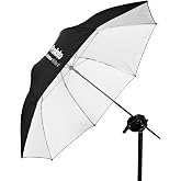 Profoto Shallow White Umbrella (Small, 33 in.) | 33-inch white umbrella with heat-resistant fabric and carry bag for portraits, fashion and lighting