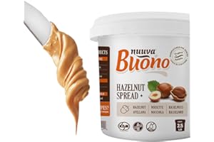 Nuuva Foods Buono Hazelnut Spread | Gluten Free Spread for Desserts & Chocolate Bars | Hazelnut Filling for Bakeries, Cookies & Pastries | Kosher & Trans Fat Free (2.5 lbs)