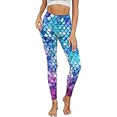 Poceacles Yoga Pants for Women with Pockets Full Length Workout Leggings High Waist Tummy Control Lounge Pants Activewear