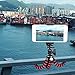 Camera Tripod Kingyee Flexible Tripod Stand Holder with Wireless Bluetooth Remote Control and Universal Cell Phone Mount Adapter for iPhone, Cellphone, Camera (7.5 In Black&Red)