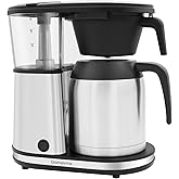 Bonavita 8 Cup Drip Coffee Maker Machine, One-Touch Pour Over, Auto Pause Brewing with Stainless Steel Double Wall Thermal Carafe, SCA Certified, Dishwasher Safe, BV1901TS