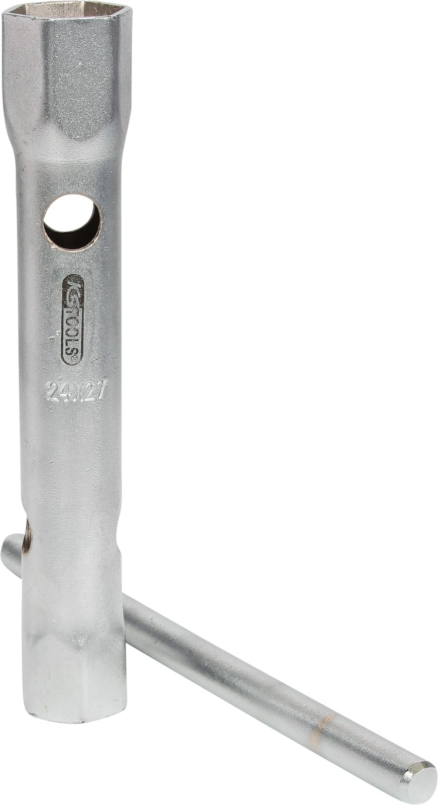KS Tools 518.0879 E Tubular Box Spanner 24 x 27 mm on Hanger