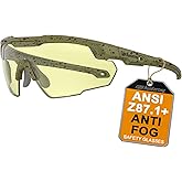 HTS HUNTERSKY Ballistic Tactical Shooting Glasses ANSI Z87+ UV400 Protective Eyewear