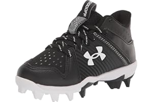 Under Armour Baby-Boy's Leadoff Mid Junior Rubber Molded Baseball Cleat Shoe
