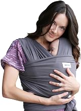 Sleepy Wrap Baby Carrier Grey Newborn to Toddler 7-35 lbs Machine Washable