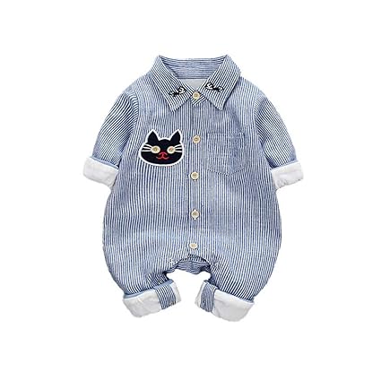 DorkasDE Baby Strampler Neugeborene Kleinkinder Strampleranzug Overall Cartoon Jumpsuit Frühling Herbst Babykleidung
