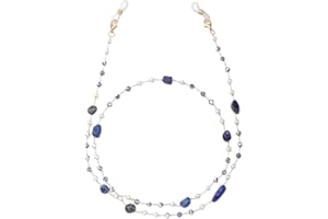 humlbird Eyeglass Chain for Women Stylish Mask Lanyard Natural Crystal Mask Chain Eye Glasses Holder Strap