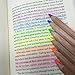 Stubby Pencil Studio Eco Highlighter Pencils - Set of 6 Neon Colors with a Jumbo Sharpener - Bible Highlighters - Wooden Highlighters Will Not Bleed or Dry Out