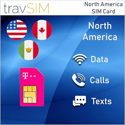 Amazon.com: TravSIM T-Mobile Prepaid USA, Canada & Mexico ...