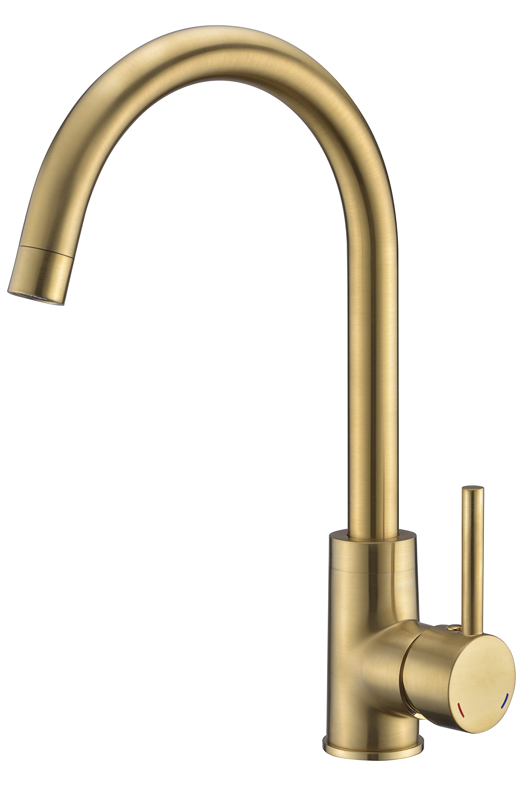Rousseau Sanitaire 4060459 KØBEN Sink Mixer Tap Brushed Brass