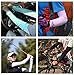 M R Y 4 Pairs Arm Sleeves UV Sun Protection Unisex Outdoor Cooling Arm Cover for Bike/Hiking/Golf/Fishing/Driving (NO 1) (A)