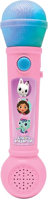 Lexibook Gabby’s Dollhouse Lighting Microphone with Speaker Pink/Blue MIC80GDH view 6