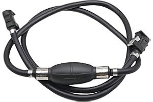 SupremeMarine 6.5FT 5/16 Inch 8mm Boat Fuel Line for Marine Yamaha Outboard Caravans Tractors RVs Fuel System Engines with Primer Bulb and Connector