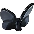 Crystal Butterfly Ornament, Glass Butterfly Decor for Wedding & Christmas, Crystal Animal Collectible (Black)