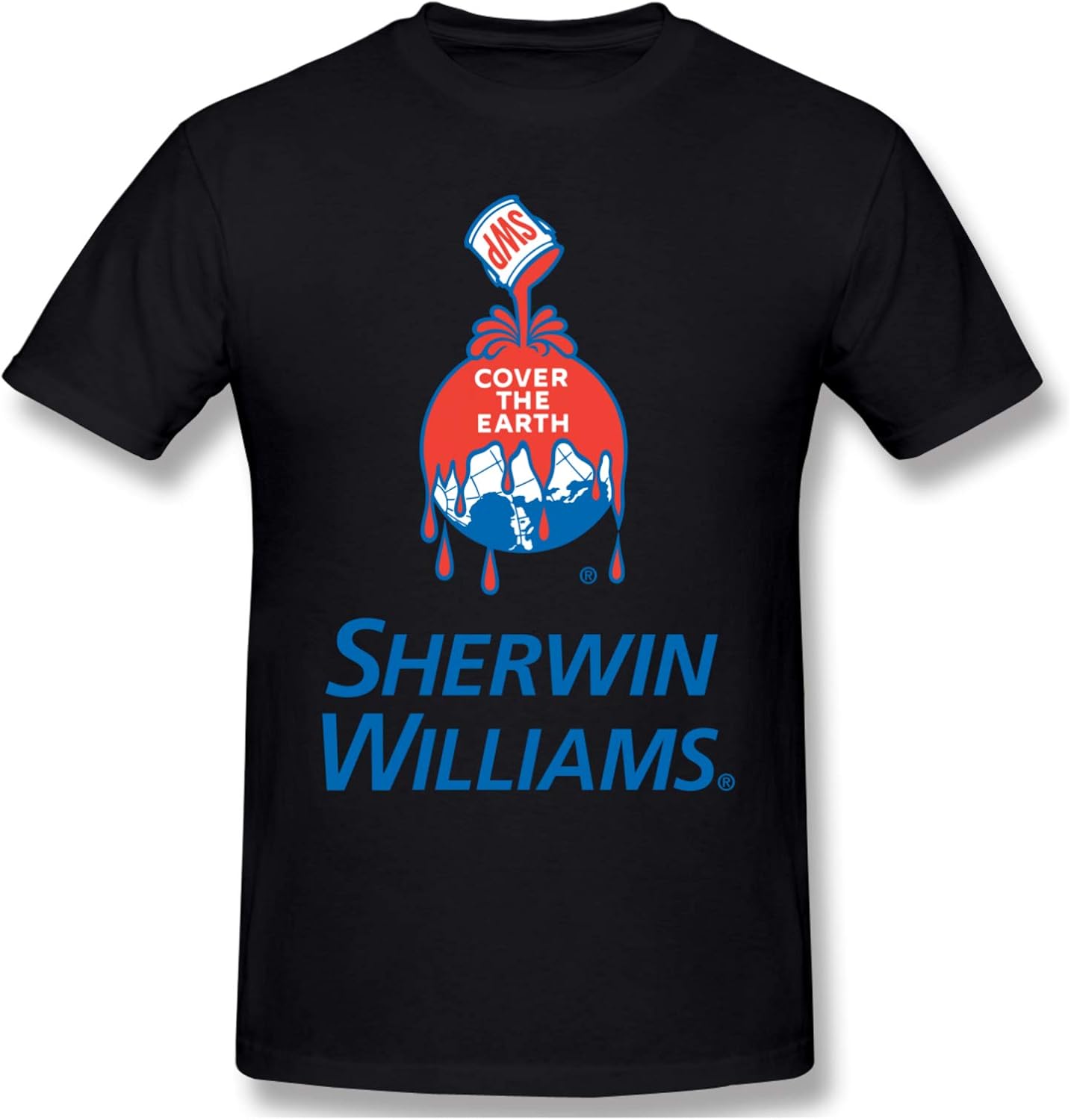 Sherwin Williams Fashion Casual for Men Women TShirt Black