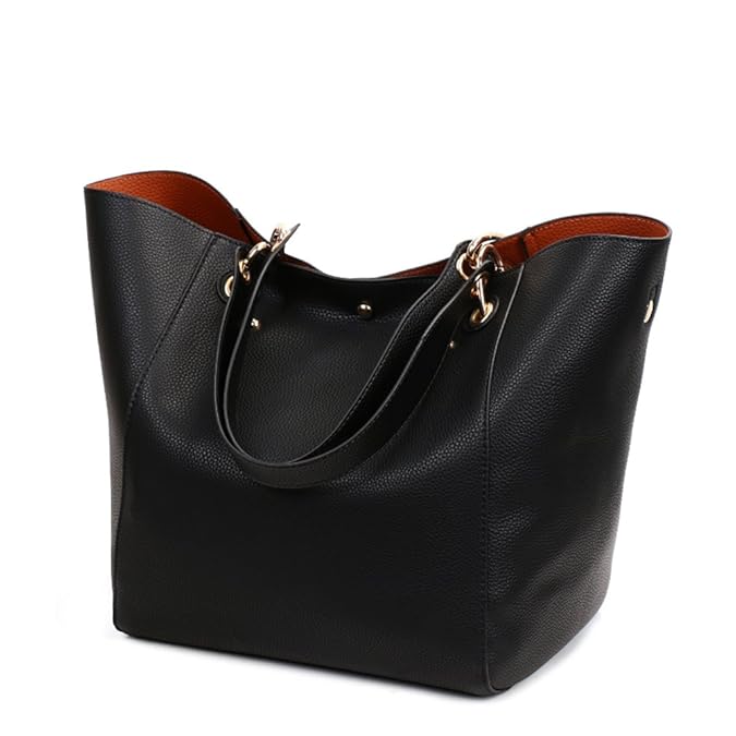 Valleycomfy Damen Tasche Einkaufstasche Pu Leder Handtasche Schultertasche