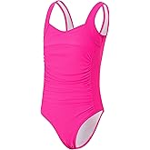 Girls One Piece Swimsuit Ruffled Teen Girl Swimsuit Size 6-16Y Wide Straps Girls' Swimwear for Bathing Suits Yizuoding003