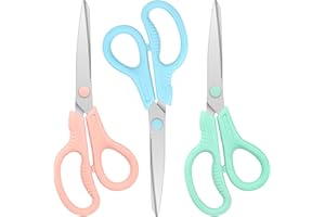 Niutop 8" All Purpose Scissors - Heavy Duty, Ergonomic Comfort Grip Shears for Office, Home, School, Art & Craft