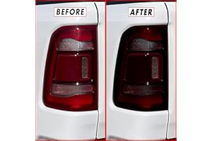 SlickMod PreCut Vinyl Smoke Tint for 2019-2022 Dodge Ram 1500 Tail Light (1. Taillight w/Sensor, 35% Light Smoke)