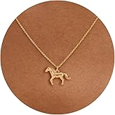 GUOKE 14K Gold Plated Dainty Pendant Butterfly Bead Boot Bee Baseball Flower Compass Airplane Heart Hummingbird Tree Necklace Simple Jewelry Gift for Women