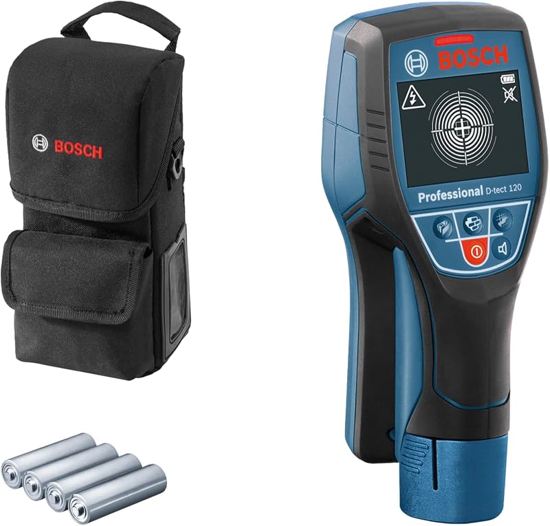 Bosch Professional D-tect 120 Wall Scanner with 4x AA Batteries