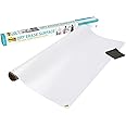 Post-it Dry Erase Whiteboard Film Surface for Walls, Doors, Tables, Chalkboards, Whiteboards, and More, Removable, Stain-Proof, Easy Installation, 8 ft x 4 ft Roll