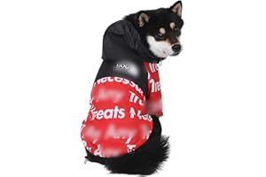 ChoChoCho NASA Dog Raincoats, Reflective Rain Jacket Water Proof, Dog NASA Costume, Dog Clothes, Pet Stylish Streetwear Outfit for Dogs Cat Puppy Small Medium Large