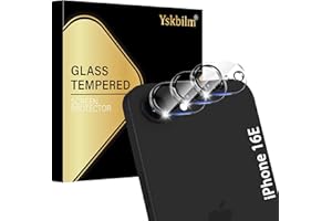Yskbilm (3 Pack) Camera Lens Protector for iPhone 16e, Anti Scratch, Bubble Free,Tempered Glass Screen Protecto