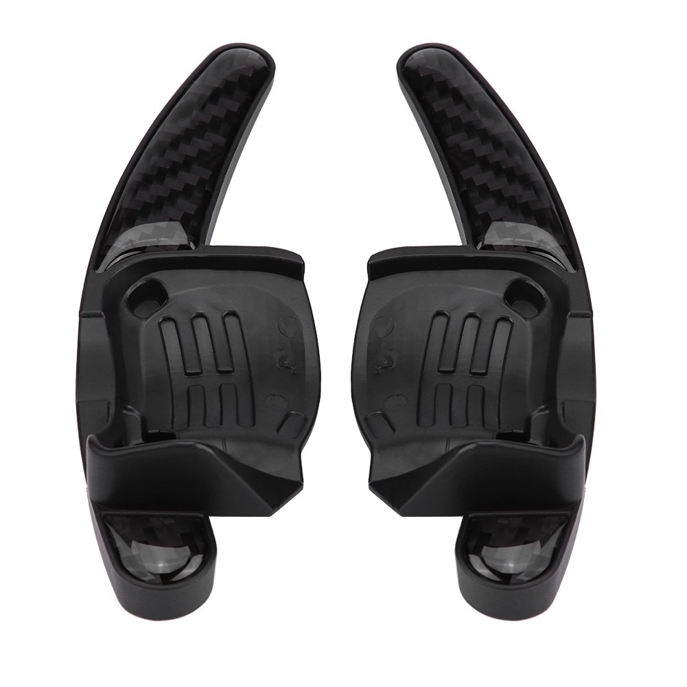 Qiilu 2pcs Car Steering Wheel Shift Paddle Blade Shifter for VW CC Golf 6 Passat B6 Jetta MK5(Negro)