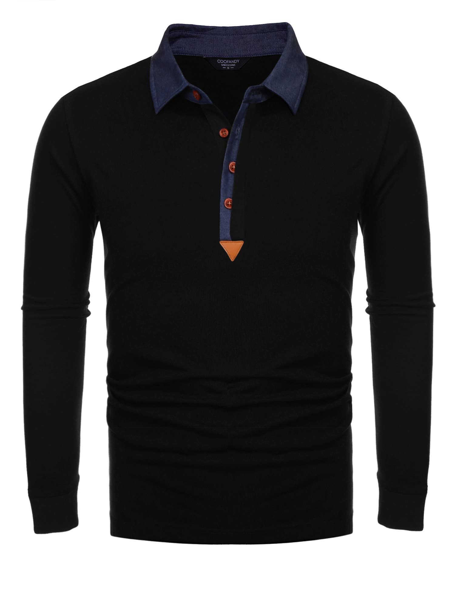 COOFANDY Men's Short Sleeve Polo Shirts Casual Slim Fit Lightweight