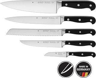 WMF Spitzenklasse Plus Messerset 5-teilig, 5 Messer, Küchenmesser geschmiedet, Performance Cut, Kochmesser