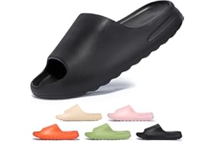 DDXYYDS Cloud Slides for Women and Men, Non Slip Thick Sole Pillow Slippers, Unisex Quick Drying Super Soft Comfort Shower Shoes, Adult Lightweight Open Toe Beach Platform Slide Sandals for Indoor Outdoor