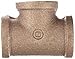 Anderson Metals 38101 Red Brass Pipe Fitting, Tee, 3/4