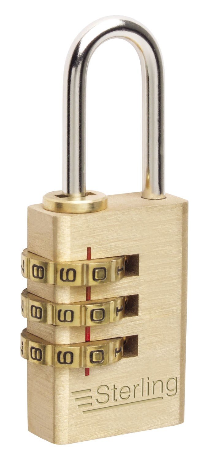 Sterling Combination Padlock, 20mm