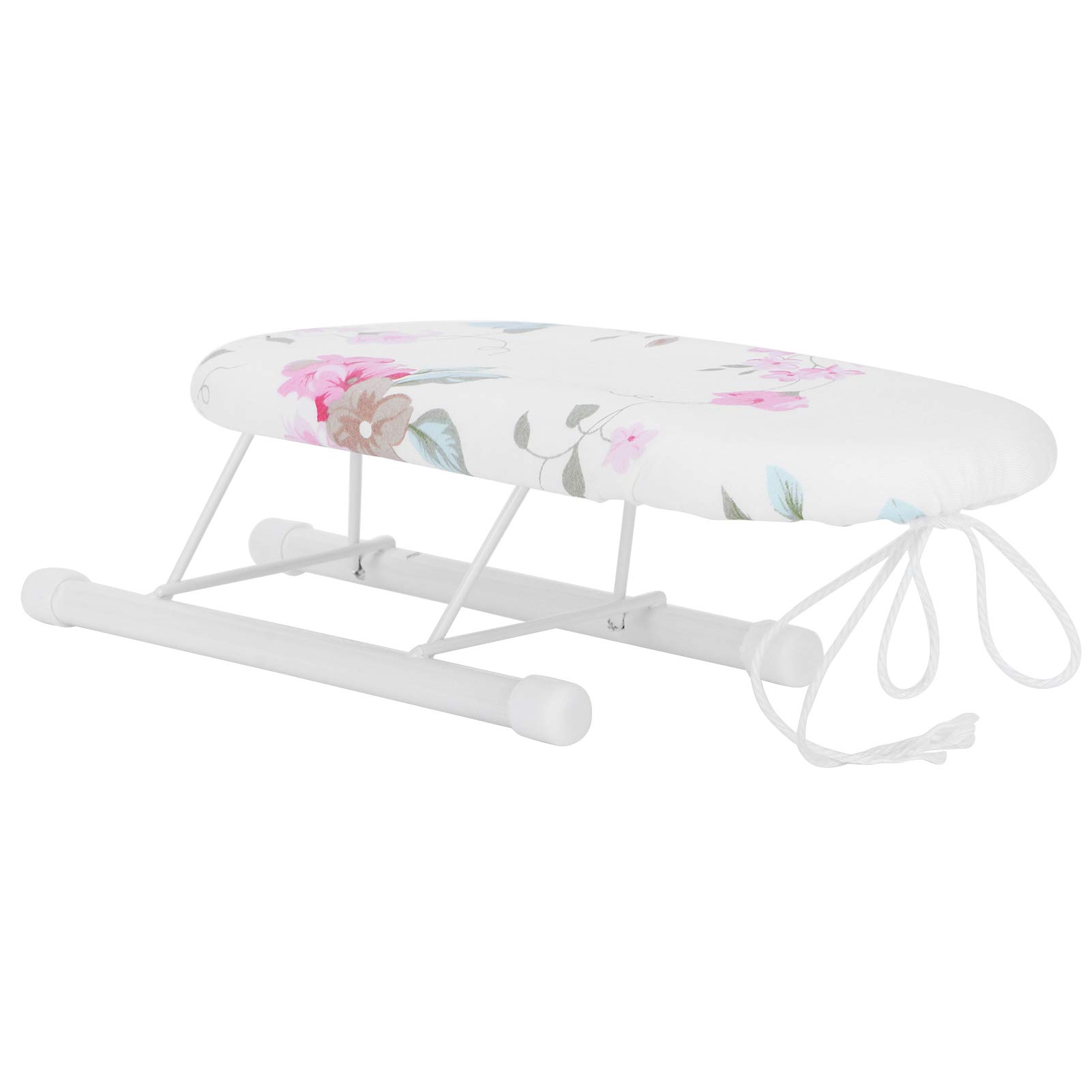 Portable Ironing Board,Mini Ironing Board Tabletop,Ironing Boards Mini Ironing Board Foldable Sleeve Cuffs Collars Ironing Table for Home Travel UseFashion Grid(Flower Pattern)