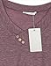 Messic Tops for Women Summer, Women's V Neck Lightweight Short Sleeve T-Shirt Pleated Casual Blouse Top (XX-Large, Wine)